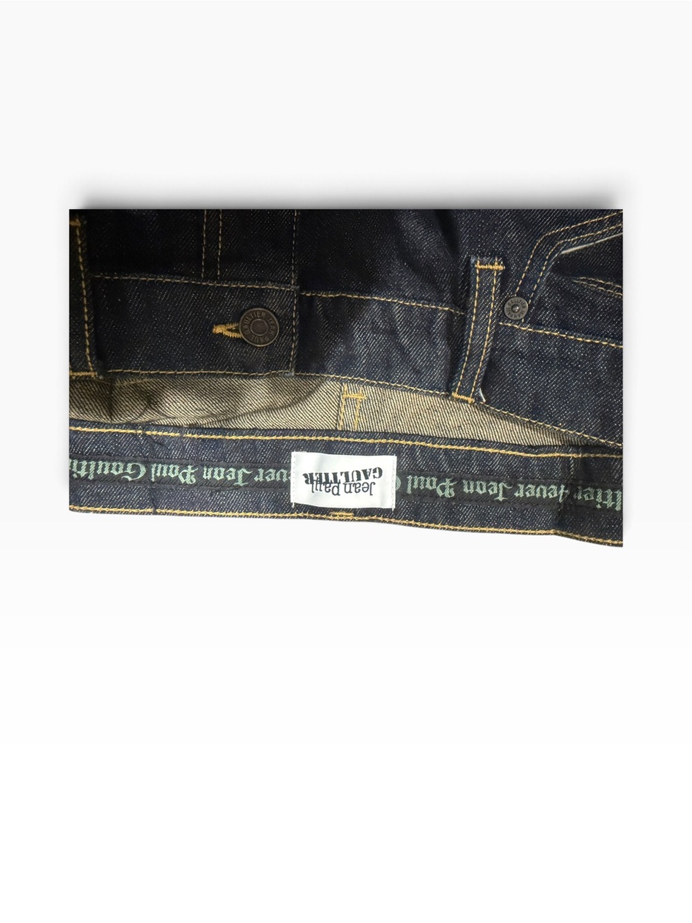 Jean Paul Gaultier Indigo 'The Cuff Denim' Jeans SIZE US 6 - Picture 6 of 6